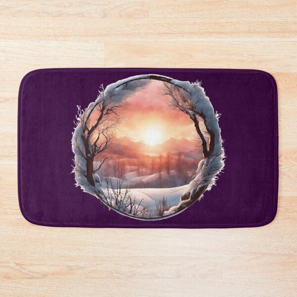 Item preview, Beautiful Winter View Sunset Christmas Time designed and sold by Aquillashop.