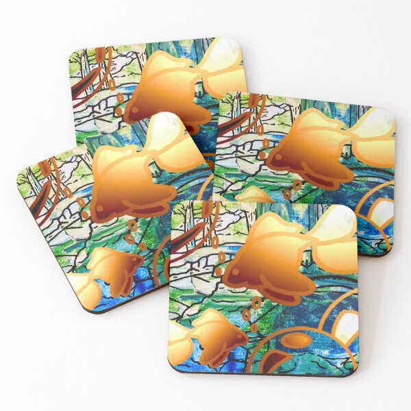 Item preview, Goldfish over Bridge in the Park designed and sold by ArcticBichrome.