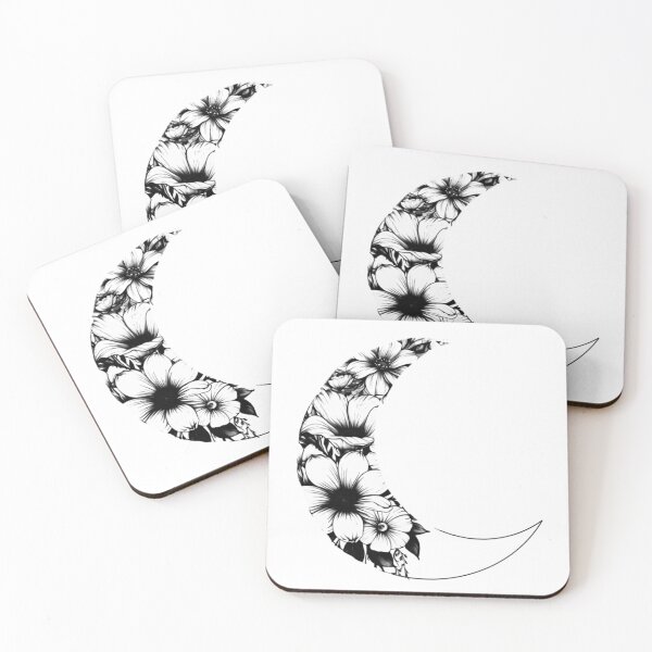 Item preview, moon of flowers designed and sold by infracuortattoo.