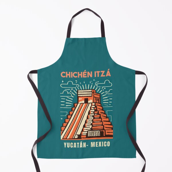 Artikelvorschau, Eine Vintage-Reisekunst von Chichén Itzá - Mexiko entworfen und verkauft von GoodOldVintage.