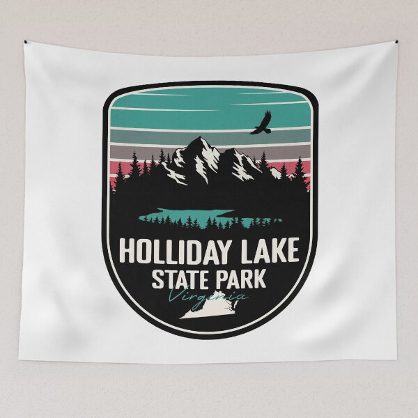 Item preview, Holliday Lake State Park Virginia - VA Retro Badge Forest and Wilderness  designed and sold by mountainfad.