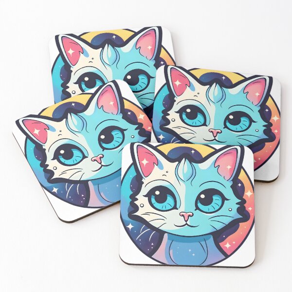 Item preview, Psychedelic Cat Splash | Vibrant Whiskered Art designed and sold by ArtInSync.