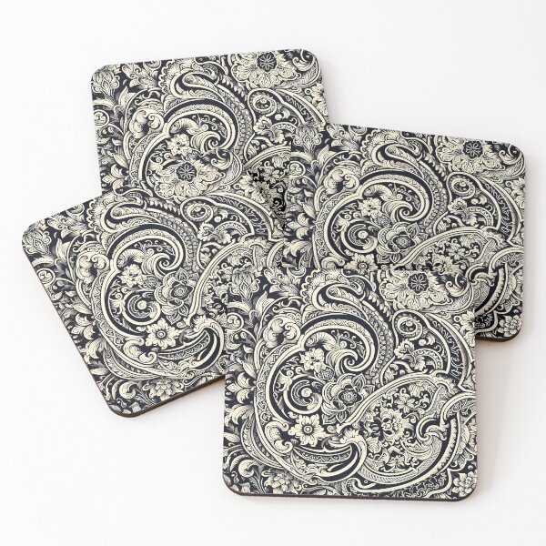 Item preview, Elegant Black and White Paisley Design - A Classic Pattern with a Modern Twist designed and sold by HeeShirt.