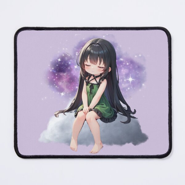 Item preview, Tranquil Chibi on Cloud: Adorable Serenity in Every Stitch designed and sold by Anime-Community.