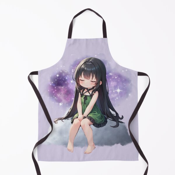 Item preview, Tranquil Chibi on Cloud: Adorable Serenity in Every Stitch designed and sold by Anime-Community.