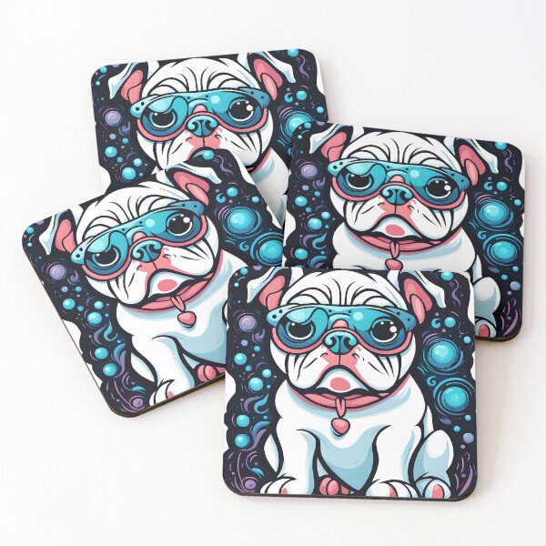 Item preview, Psychedelic Bulldog Dreams | Vibrant Canine Art designed and sold by ArtInSync.