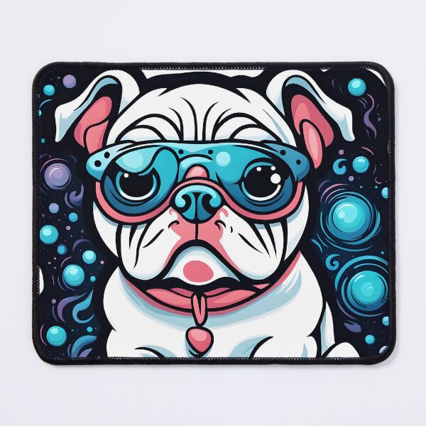 Item preview, Psychedelic Bulldog Dreams | Vibrant Canine Art designed and sold by ArtInSync.