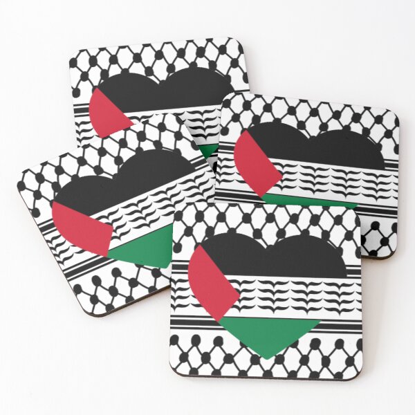 Item preview, Palestine Heart & Keffiyeh designed and sold by MamaHabiba.