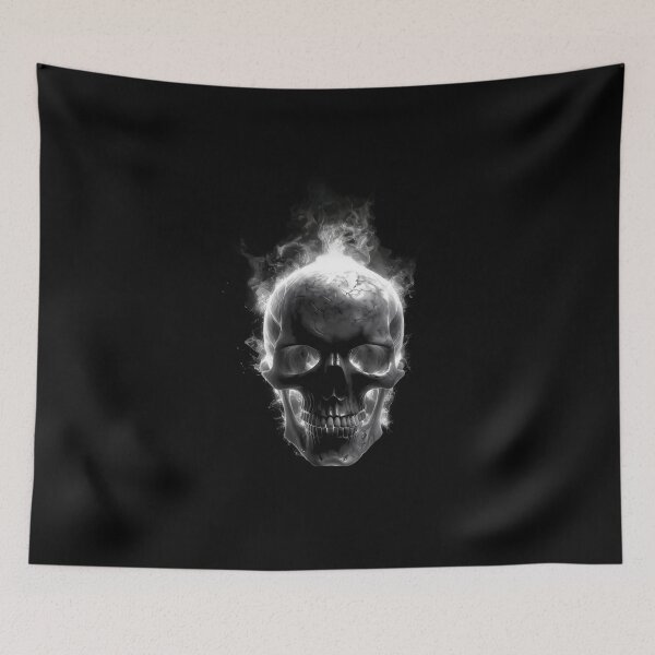 Item preview, Burning skull designed and sold by RebelBrush.