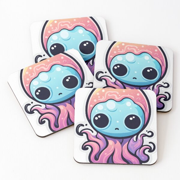 Item preview, Psychedelic Ghost Octopus | Vibrant Sea Creature Art designed and sold by ArtInSync.