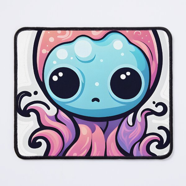 Item preview, Psychedelic Ghost Octopus | Vibrant Sea Creature Art designed and sold by ArtInSync.