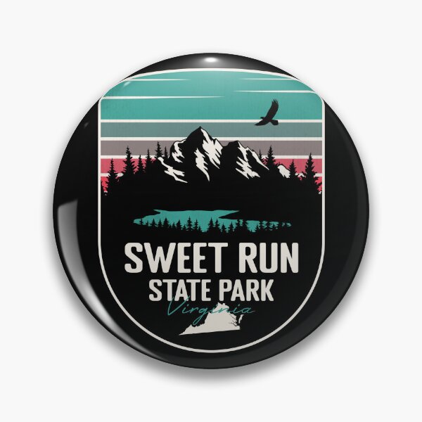 Item preview, Sweet Run State Park Virginia - VA Retro Badge Forest and Wilderness  designed and sold by mountainfad.