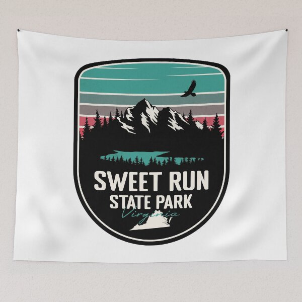 Item preview, Sweet Run State Park Virginia - VA Retro Badge Forest and Wilderness  designed and sold by mountainfad.