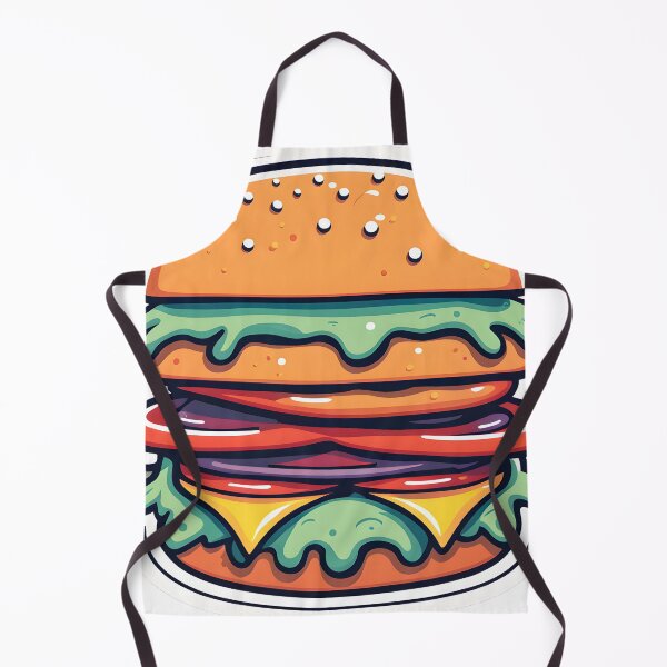 Item preview, Psychedelic Burger Delight | Vibrant Abstract Food Art designed and sold by ArtInSync.