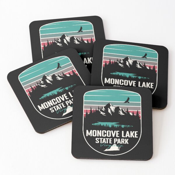 Item preview, Moncove Lake State Park Virginia - VA Retro Badge Forest and Wilderness  designed and sold by mountainfad.