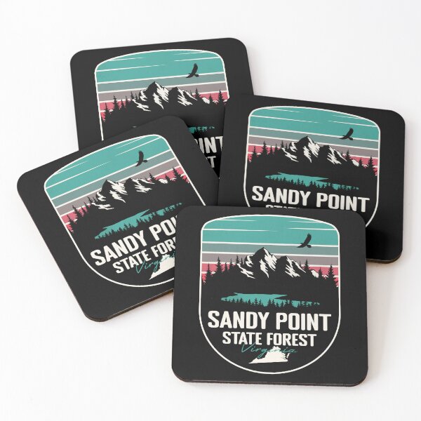Item preview, Sandy Point State Forest Virginia - VA Retro Badge Forest and Wilderness  designed and sold by mountainfad.