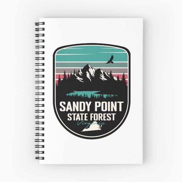Item preview, Sandy Point State Forest Virginia - VA Retro Badge Forest and Wilderness  designed and sold by mountainfad.