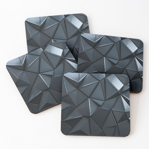 Item preview, Polygon Titanium Blue Pattern designed and sold by GrinGalore.