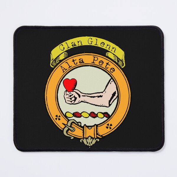 Item preview, Glenn Clan Surname crest designed and sold by BagTown Clans.