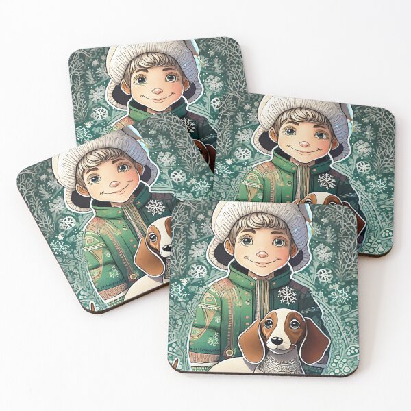 Item preview, Winter and dog 10 designed and sold by Mandalahijo.