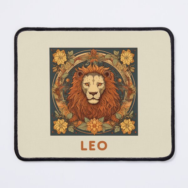 Item preview, Vintage and retro  Leo Zodiac - Horescope/SunSign Theme  on creambackground designed and sold by CosmicNook1.