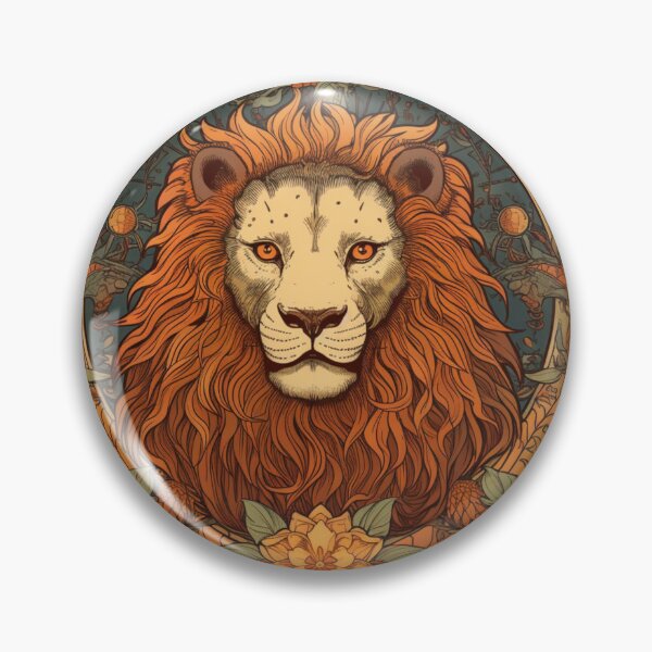 Item preview, Vintage and retro  Leo Zodiac - Horescope/SunSign Theme  on creambackground designed and sold by CosmicNook1.