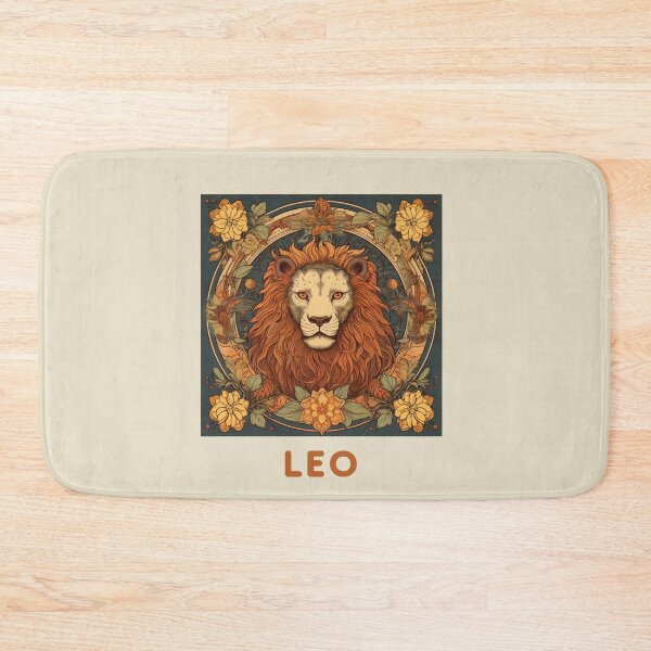 Item preview, Vintage and retro  Leo Zodiac - Horescope/SunSign Theme  on creambackground designed and sold by CosmicNook1.