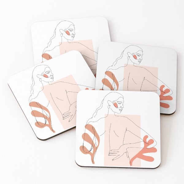 Item preview, One line woman body. Minimalistic style. Female poster. designed and sold by CoCoArt-Ua.