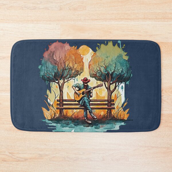 Item preview, street musicians with their guitar designed and sold by NotesForMusic.