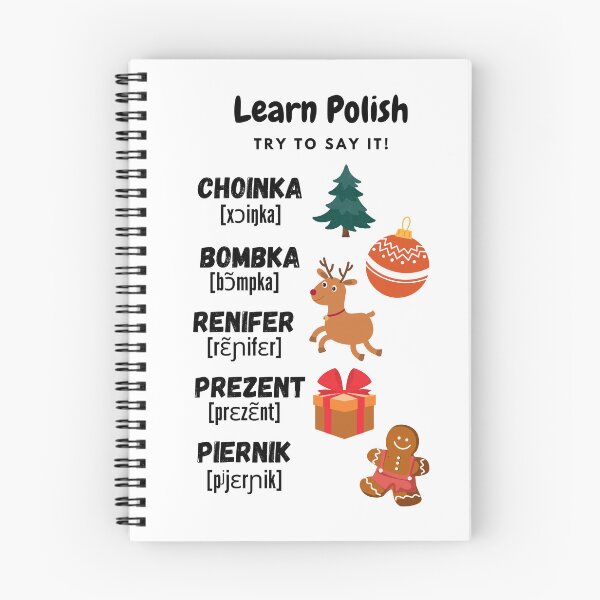 Item preview, Funny Polish Learning - Christmas Edition designed and sold by Nicefoxy.