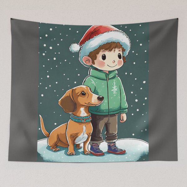 Item preview, Winter and dog 11 designed and sold by Mandalahijo.