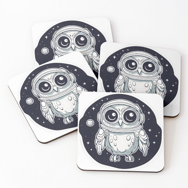 Item preview, Astronaut Owl Adventure | Cosmic Avian Space Art designed and sold by ArtInSync.