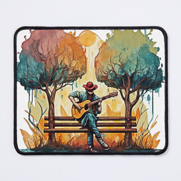 Item preview, street musicians with their guitar designed and sold by NotesForMusic.
