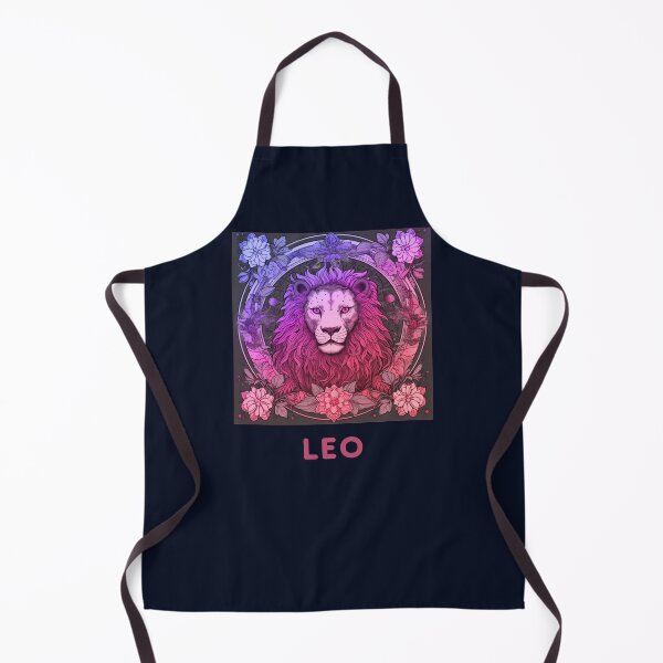 Item preview, Vintage and retro Pink Leo Zodiac - Horescope/SunSign Theme on blue background designed and sold by CosmicNook1.