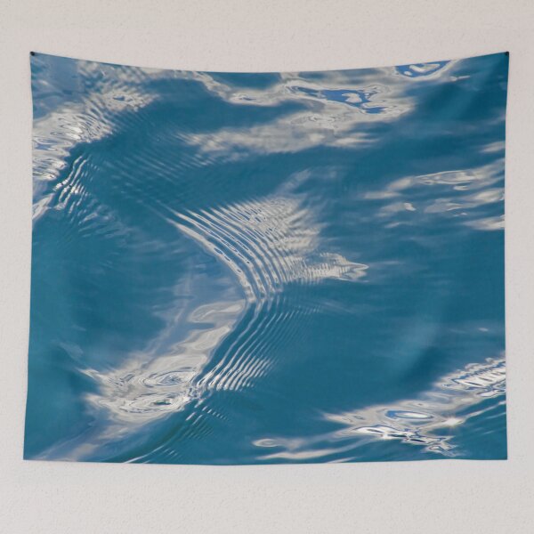 Item preview, Blue wavy water surface designed and sold by xophotography.