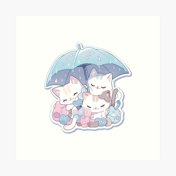 Item preview, Rainy Day Kitties I designed and sold by LovelyPeel.