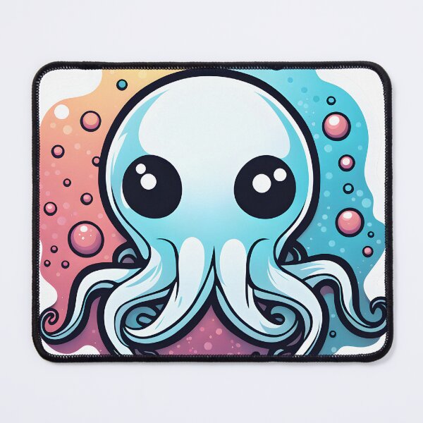 Item preview, Psychedelic Mecha Octopus | Vibrant Techno-Marine Art designed and sold by ArtInSync.