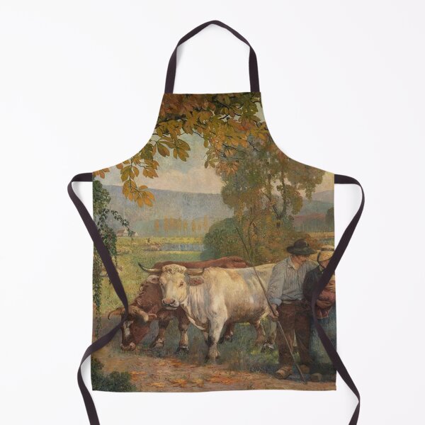 Item preview, Farm with Two Oxen designed and sold by tomorrowsart.