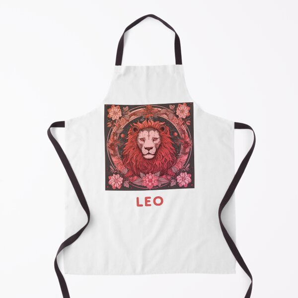 Item preview, Redish pink Vintage and retro Pink Leo Zodiac - Horescope/SunSign Theme  on white background designed and sold by CosmicNook1.