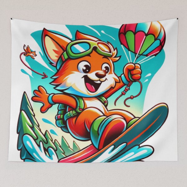 Item preview, Taking Flights: Adventures of a Parachuting Fox designed and sold by masquetea.