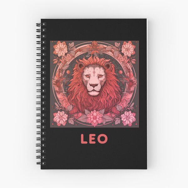Item preview,  Redish pink Vintage and retro Pink Leo Zodiac - Horescope/SunSign Theme  on white background designed and sold by CosmicNook1.