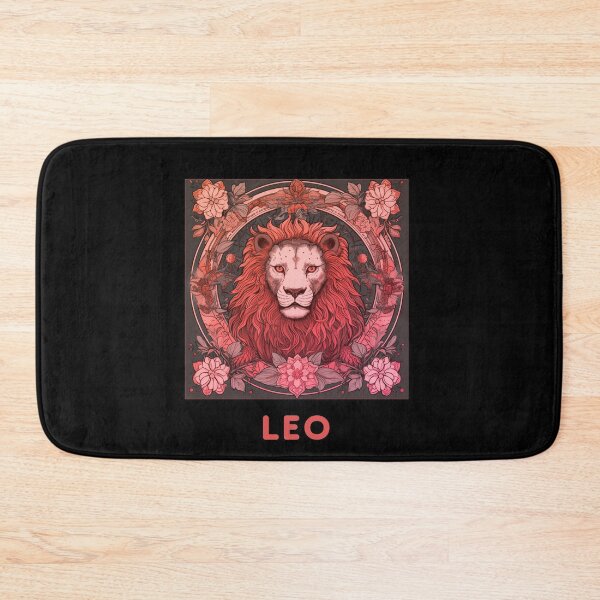 Item preview,  Redish pink Vintage and retro Pink Leo Zodiac - Horescope/SunSign Theme  on white background designed and sold by CosmicNook1.