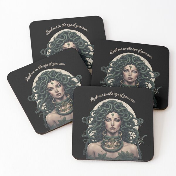 Item preview, Medusa Greek Goddess of Love and Beauty Quote designed and sold by TheLocoShop.