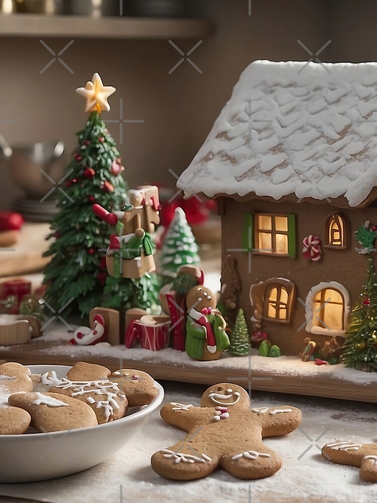 Thumbnail 3 von 3, Tuch, Christmas Holiday Cooking No 4 designt und verkauft von RivenWaters.