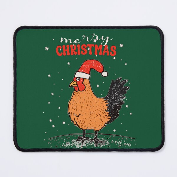 Item preview, Merry Christmas Cute Farm Chicken Xmas designed and sold by GirlGlowGraphic.