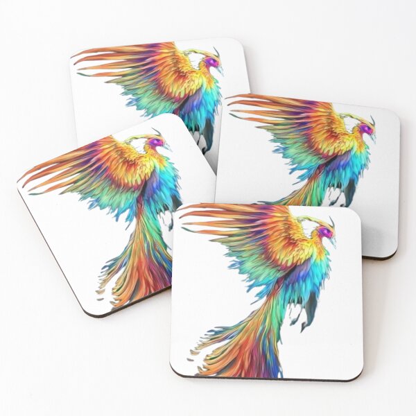 Item preview, Colorful beautiful phoenix designed and sold by PaulBlueShop.