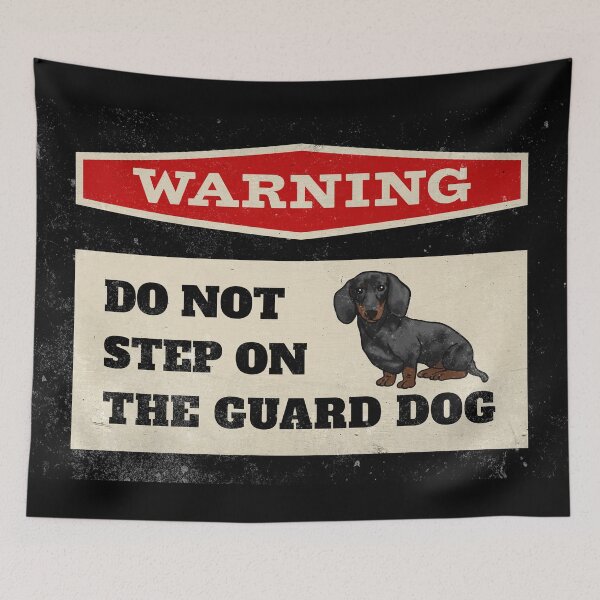 Item preview, Watch Out Dachshund Guard Dog Warning designed and sold by Hic21.