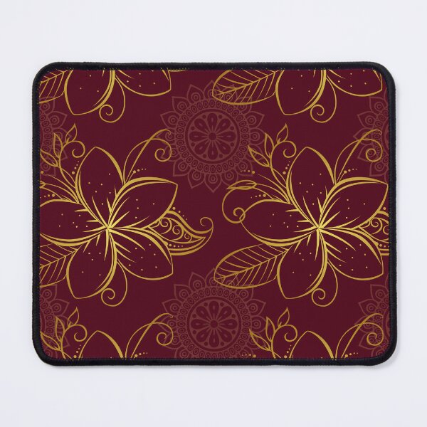 Item preview, Frangipani Vintage Flower Gold Design designed and sold by Atokeh.
