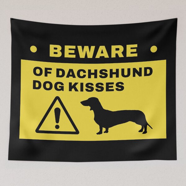 Item preview, Beware Dachshund Sign Guard Dog Warning designed and sold by Hic21.