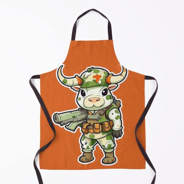 Aperçu de l'œuvre Moo-ves militaires : la vache souriante aux commandes créée et vendue par Minpadesign.